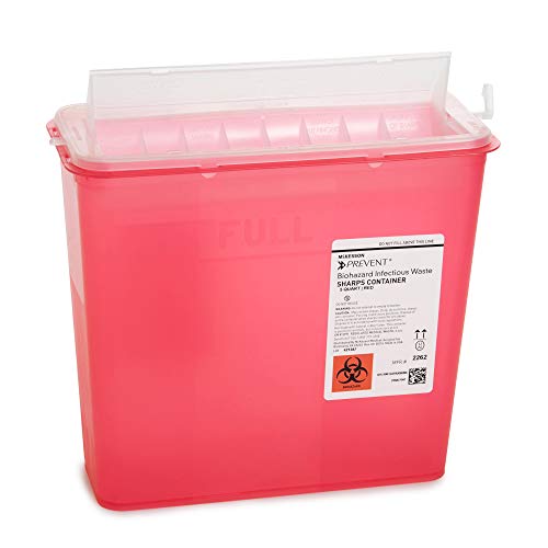 McKesson Prevent Sharps Container for Home Use, Red, 20 ct | 5