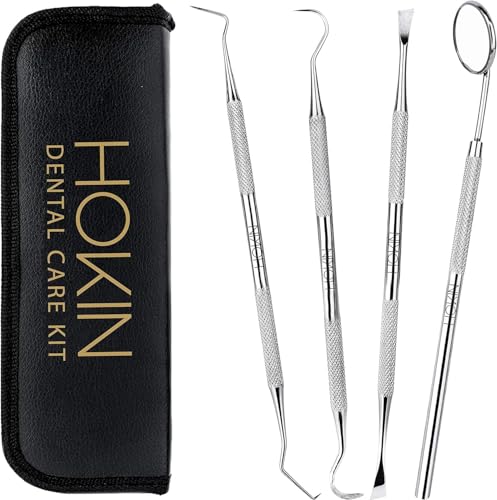 Dental Tools HOKIN Plaque Remover Teeth Cleaning Tool 4 Pcs Dental Care