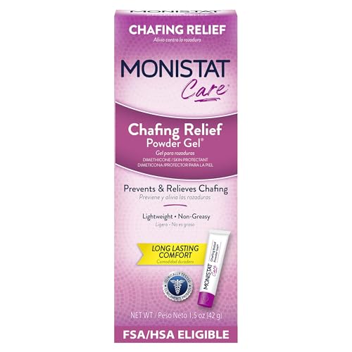 Monistat Chafing Relief Powder Gel, Long-Lasting Protection, 1.5 Oz | Protects Skin,