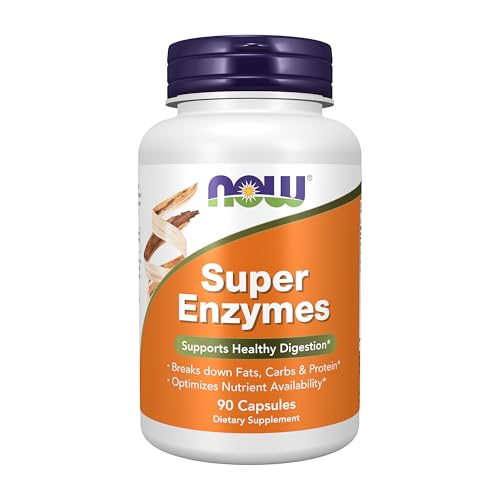 Now Supplements, Super Enzymes Bromelain, Ox Bile, Pancreatin, 90 Caps