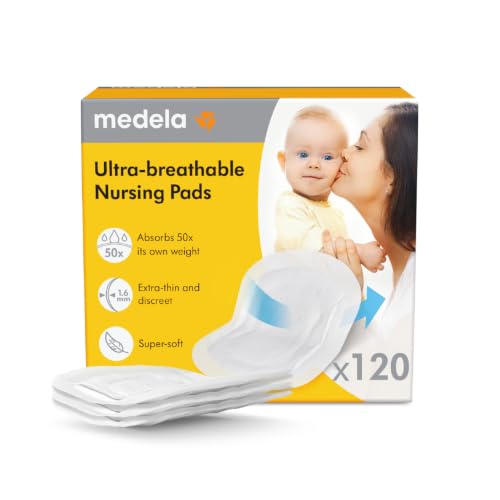 Medela Ultra-Thin Disposable Nursing Pads, Max Absorbency, 120 ct