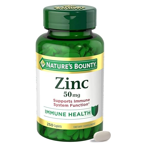 Nature’s Bounty Zinc 50mg Caplets, Immune Support, 250 ct | Immune Support