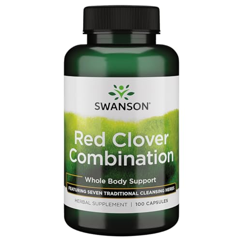Swanson Red Clover Combination, Detox Support, 100 Capsules | Terrific Combination Promoting