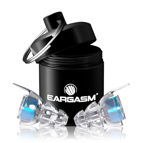 Eargasm High Fidelity Blue Earplugs for Concerts, Festivals, Musicians, DJs, Night-Life, Motorcycle