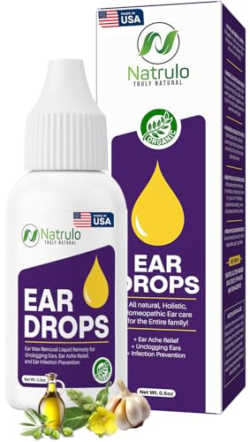 Erbaid Natural Ear Drops for Ear Infection – Homeopathic Eardrops for Adults,