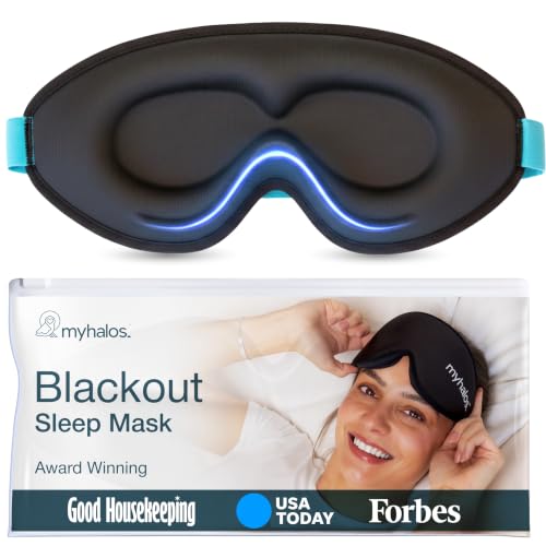 MyHalos Sleep Mask for Men and Women, 3D Blackout Eye Masks for