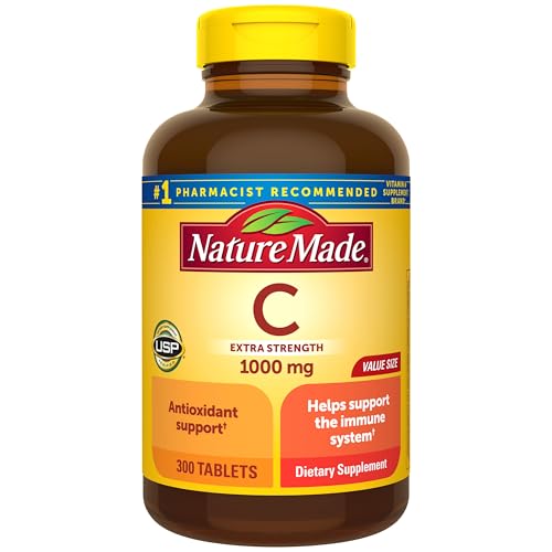 Nature Made Extra Strength Vitamin C 1000 mg Tablets, 300 Count |