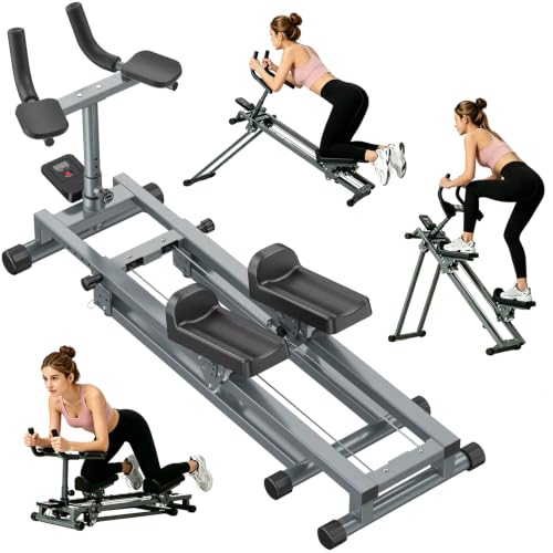 HoKiis 3-in-1 Spine Twist & Stretch Trainer & Stair Stepper,Adjustable Abdominal Coaster