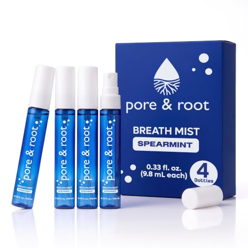 pore & root Breath Spray for Bad Breath – Spearmint Mouth Spray