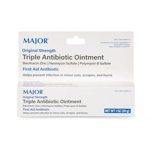 MAJOR Triple Antibiotic Ointment, Original Strength Formula, 1 Oz Tube | First