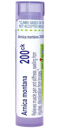 Boiron Arnica Montana 200Ck for Muscle Pain, Stiffness, Swelling from Injuries & Bruises - 80 Pellets