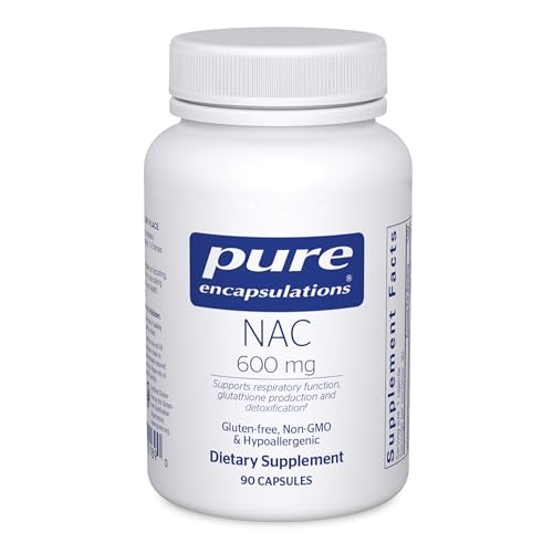 Pure Encapsulations NAC 600 mg, 90 Capsules | N-Acetyl Cysteine NAC Supplement