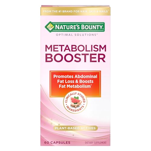 Nature's Bounty Optimal Solutions Metabolism Booster Supplement, 60 Count | Boosts Fat