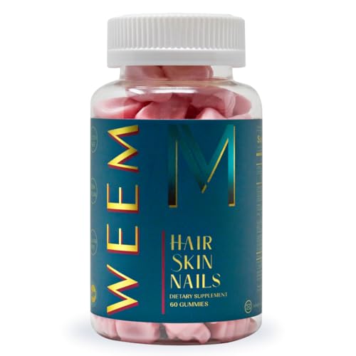 WEEM Hair Skin and Nails Gummies - Supports Healthy Hair - Vegan