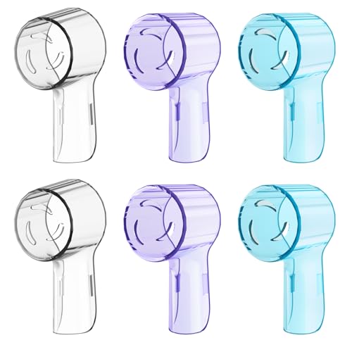 HSYTEK 6 Pack Toothbrush Heads Dustproof Cover Compatible with Oral B, Fits