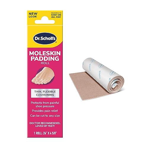 Dr. Scholl's Moleskin Padding Roll, Flexible Cushioning, 24" x 4 5/8" |