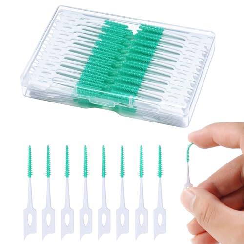 YEERSUO 220 PCS Dental Floss Picks, Soft Toothpicks Brush for Teeth, Green