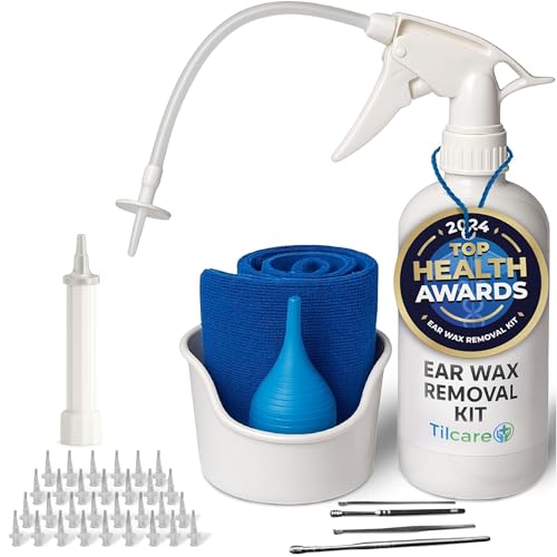 Ear Wax Removal Kit by Tilcare: Safe At-Home Ear Irrigation Flushing System