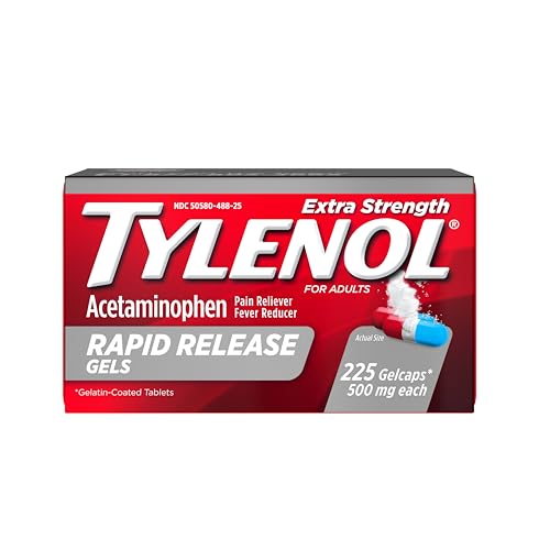 Tylenol Extra Strength Rapid Release Gels, 500 mg Acetaminophen, 225 Ct |