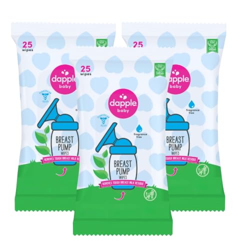 Dapple Baby - Breast Pump Wipes - (3 Pack), 25 Count |