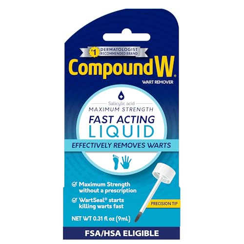 Compound W Maximum Strength Wart Remover Liquid, 0.31 Fl Oz | Fast