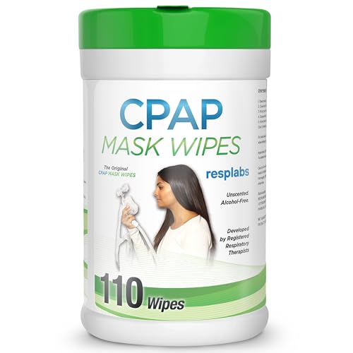 resplabs CPAP Mask Wipes, 110 Count Unscented - Safe for All CPAP