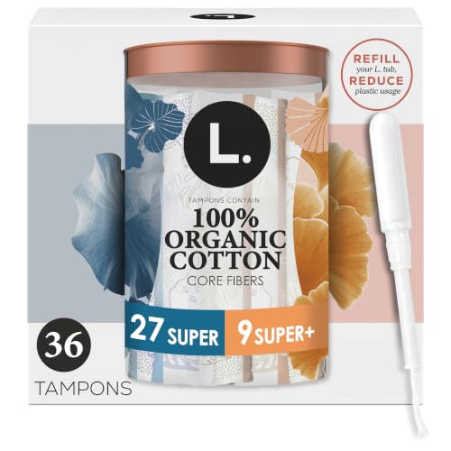 L. Tampons, Made with Organic Cotton, Super/Super Plus Absorbency, Multipack, Made Without