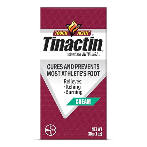 Tinactin Antifungal Cream, Athlete’s Foot Treatment, Tolnaftate 1%, Proven Clinically Effective on