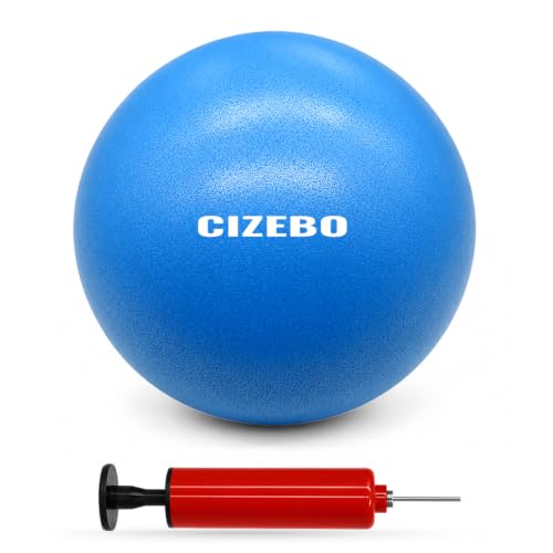 CIZEBO 6" or 8" Pilates Ball, Small Exercise Ball with Air Pump | 6" pilates ball with needle pump