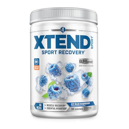 XTEND Sport BCAA Powder Blue Raspberry Ice - Electrolyte Powder for Recovery