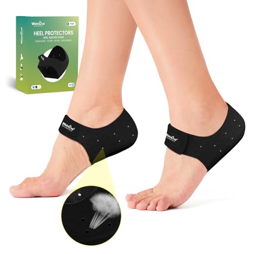 Welnove Gel Heel Protector Cups, Inserts Pads for Women Men, Plantar Fasciitis,