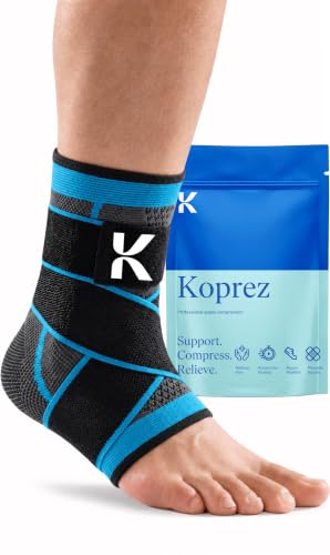Koprez Ankle Compression Sleeve & Ankle Brace for Plantar Fasciitis Relief |