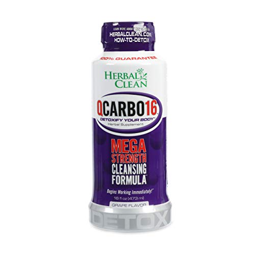 Herbal Clean Qcarbo16 Same-Day Detox Cleanse Drink (16 fl oz) - Grape