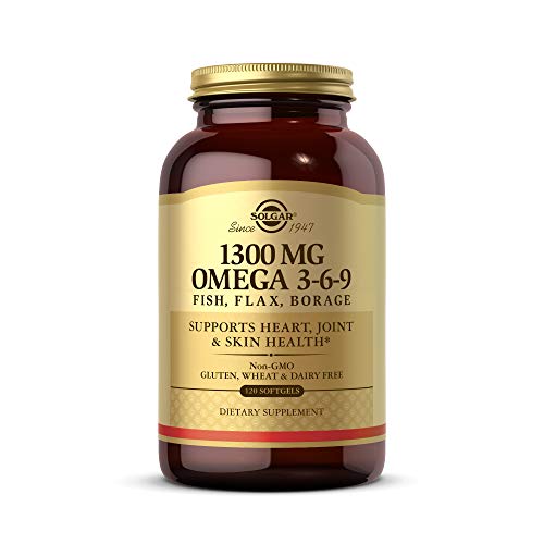 Solgar 1300 mg Omega 3-6-9, 120 Softgels - Fish Oil Supplement -