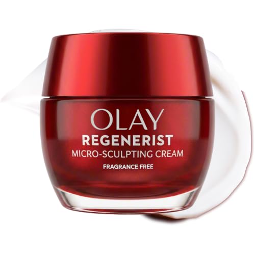 Olay Face Moisturizer, Regenerist Micro-Sculpting Cream for Women, Fragrance-Free - Anti-Aging, Anti-Wrinkle,