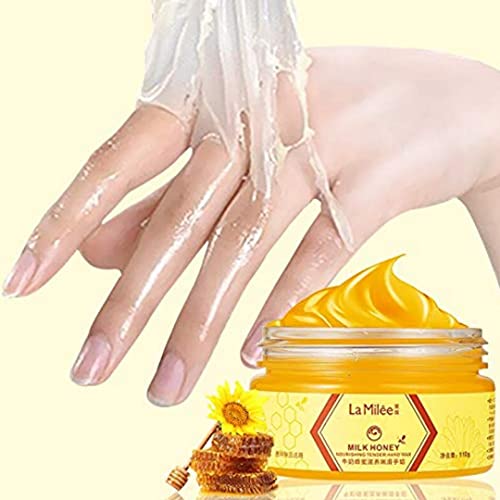 La Milee Hand Mask Milk Honey Peel Off Hand Wax Moisturizing Hydrating