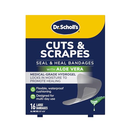 Dr. Scholl’s Cuts & Scrapes Flexible Large Waterproof Bandages, 16 Count |