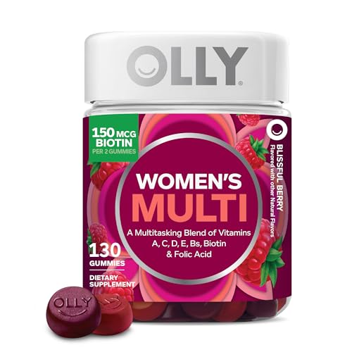 OLLY Women's Multivitamin, Supports Overall Wellness,* Biotin - 130 Count | Women's