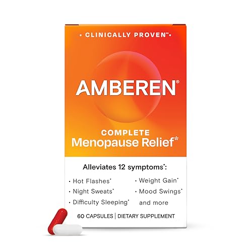 Amberen Menopause Supplement, Multi-Symptom Relief, 30 Day Supply | Clinically Proven, Helps