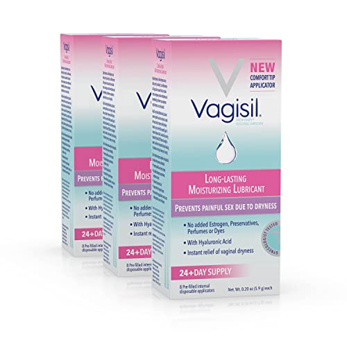 VAGISIL Prohydrate Internal Vaginal Moisturizer, Lubricant, 8 Count, 3 Pack | Prohydrate