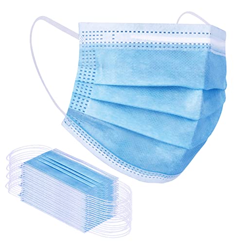 Borje Blue Disposable Face Mask 100 Pcs Blue Face Masks 3 Ply