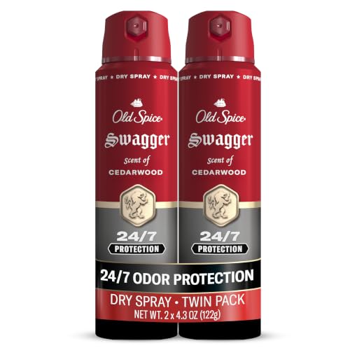 Old Spice Antiperspirant Body Spray for Men, Swagger Scent 4.3 oz Pack
