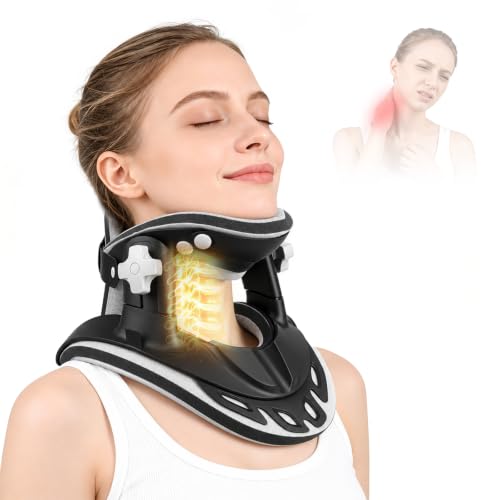 Neck Stretcher Cervical Traction - Adjustable Cervical Traction Devices for Cervical Pain Relief & Spine Support,Neck Brace for Neck Decompression