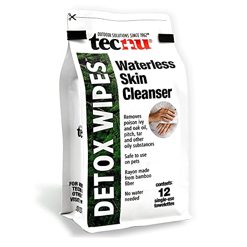 Tecnu Detox Wipes for Poison Ivy, Oak & Sumac, Individual Wipes 12