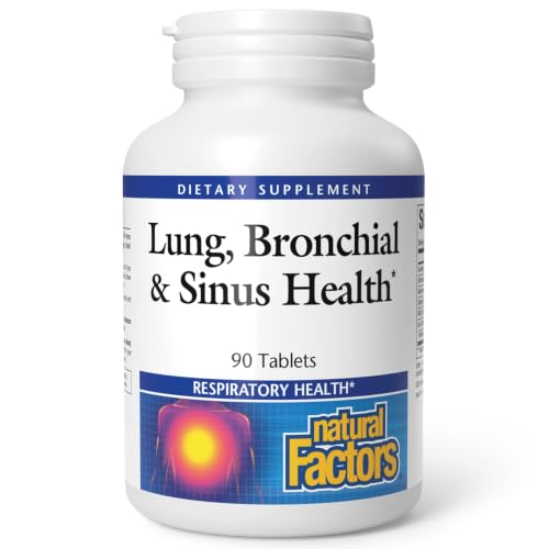 Natural Factors Lung, Bronchial & Sinus Health 90 Tablets | Lung support