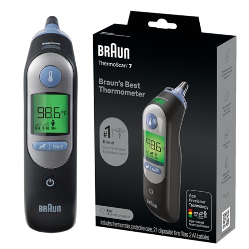 Braun ThermoScan 7 Digital Ear Thermometer for Adults, Babies & Infants |