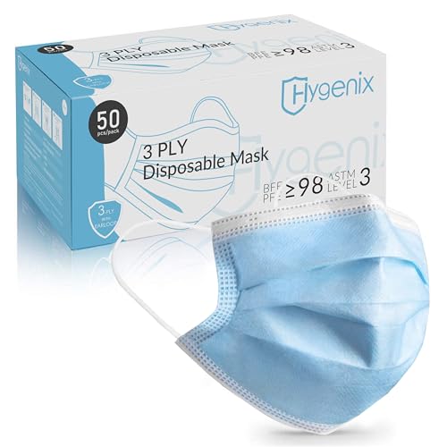 Hygenix FDA Cleared ASTM Level 3 Procedure Face Masks, Made in USA,