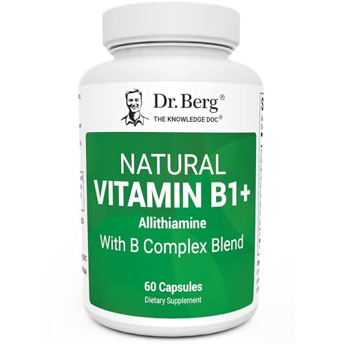 Dr. Berg Natural Vitamin B1 B6 B12 Complex - Allithiamine Vitamin B1
