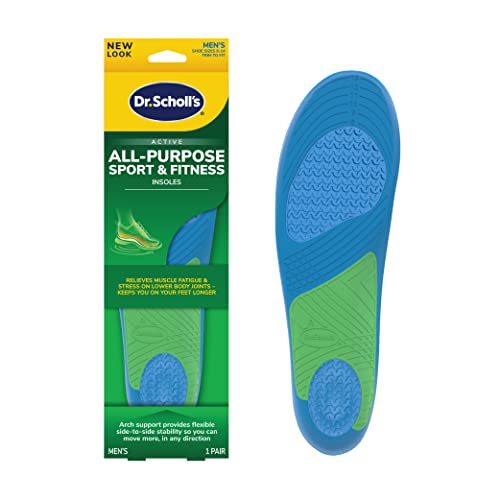 Dr. Scholl’s Sport Insoles Arch Support Inserts for Men, Shoe Inserts |