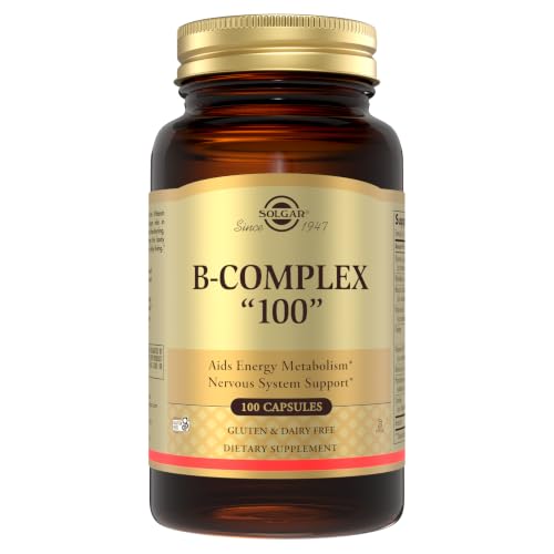 Solgar B-Complex "100", 100 Vegetable Capsules - Nervous System Support - Supports